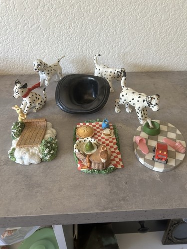 Lot of 4 Hamilton Collection "Seeing Spots" Dalmation Figurines 1990's - Picture 6 of 9