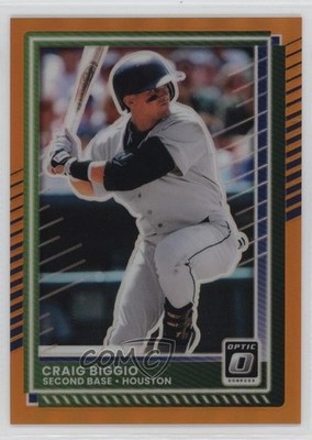 2025 Panini Donruss Optic Orange Prizm /199 Craig Biggio #85 HOF 11pj