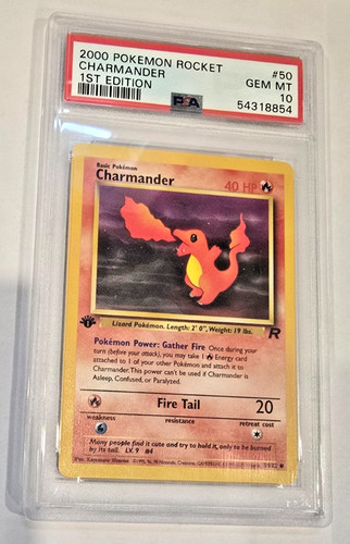 Charmander (1st Edition) graded PSA 10 for sale on eBay
