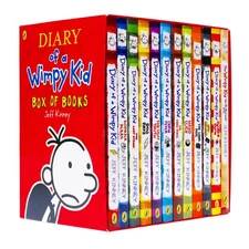 Diary of a Wimpy Kid by Jeff Kinney 12 Books Collection Box Set - Ages 7-12 - PB