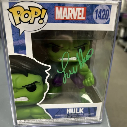Funko Pop HULK Lou Ferrigno Autografiado Firmado Marvel #1420 SWAU Autenticado