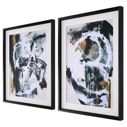 Uttermost Winterland Abstract Prints; Set/2 - Picture 3 of 6