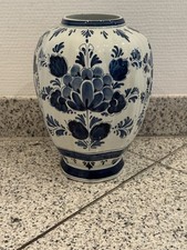 Delft handbemalte Vase gebraucht gut erhalten 24cm hoch/Durchm. ca 18cm 70er Jah