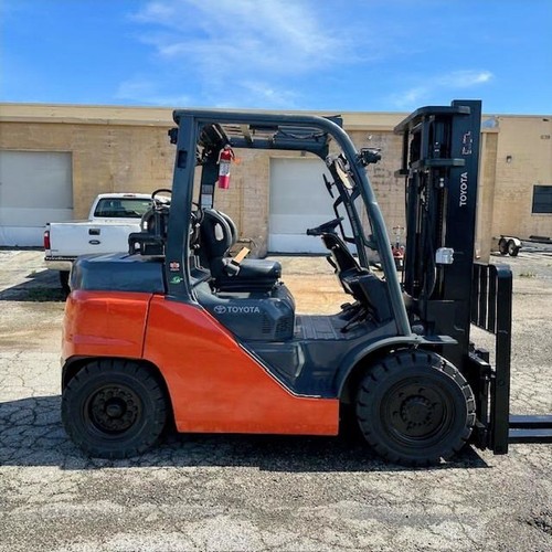 2020 Toyota 8FG35U 8000lb Used Pneumatic Forklift Sideshift LP Gas 7445 Hours
