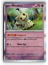 Pokemon: SV: Paldean Fates Mimikyu #037/091 Rare,Holo .P2N