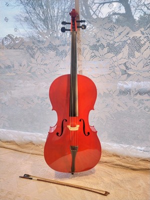 Cecilio CCO-100 Cello with Soft Case, Bow Size 4/4 VGC