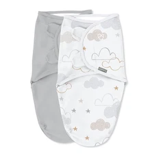 SwaddleMe by Ingenuity Original Swaddle for Baby, 0-3 Months, Space & Clouds