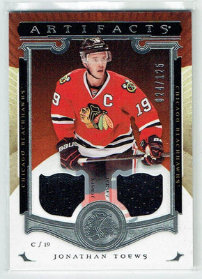 15-16 UD Upper Deck Artifacts  Jonathan Toews  /125  Dual Jerseys