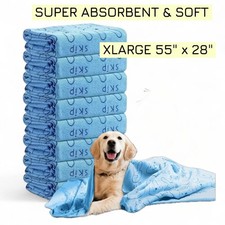 Quick Drying Super Absorbent Microfiber Pet Quick Drying XLARGE Bath Towels 2pk