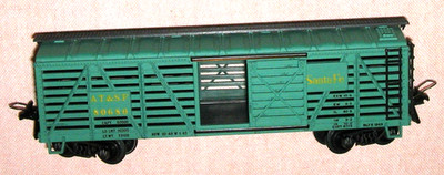 # H0 Trix Express Rivarossi US USA Güterwagen ''Santa Fe'' Cattle (Viehwagen) (8)
