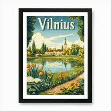 Aihrgdesign A Mid Century Modern Tr Framed Wall Art Poster Canvas Print Picture