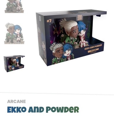 Youtooz * Ekko and Powder * Arcane League of Legnds * Vinyl Figure