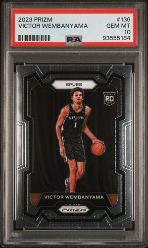 2023 Panini Prizm Victor Wembanyama RC #136 Spurs - PSA 10