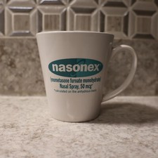NASONE Pharmaceutical Advertising Coffee Cup Mug Plastic 5" tall made in the USA
