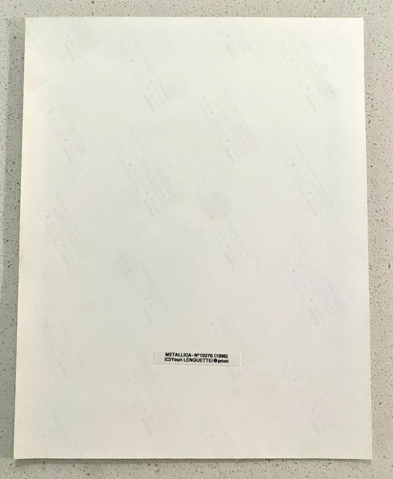 1996 Metallica - Kirk Hammett "Load" Type 1 Original Photo by Youri Lenquette - Image 2 of 2