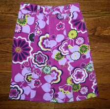 Girl's The Children's Place Purple Floral Skirt Size 6