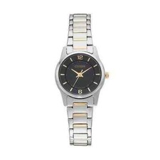 NEW* Citizen ER0184-53E Two Tone Black Womens Classic Dress Watch MSRP $150