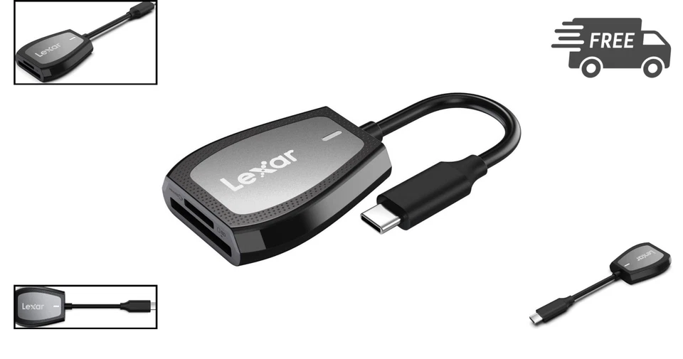 USB-C Card Reader SD MicroSD UHS-II UHS-I Support Fast Data Transfer 312MBs - Image 2 of 4