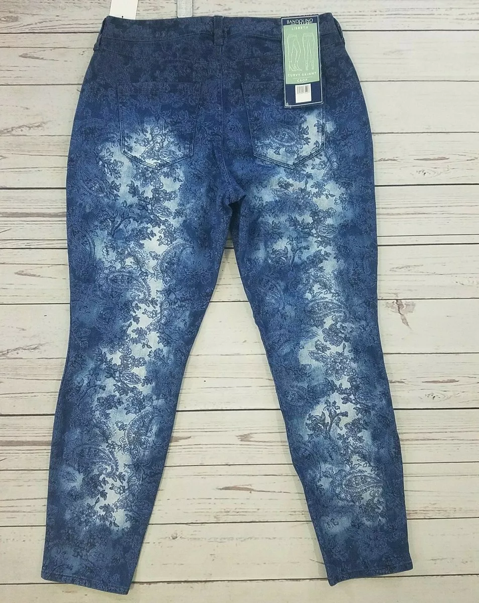 Bandolino Lisbeth Curvy Skinny Crop Jeans Size 6