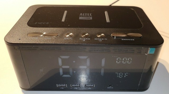 altec lansing clock radio