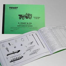 Fendt Ersatzteilliste Geräteträger F250 GT Traktor Schlepper 250001 - 1
