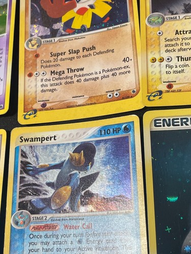 Near Complete Holo Set Pokemon 13-Card 2003 ex Ruby Sapphire 109 English Genuine - Picture 8 of 15
