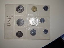 ITALIA DIVISIONALE 1970 COMPLETO DI 8 VALORI CON 500 LIRE CARAVELLE UNC