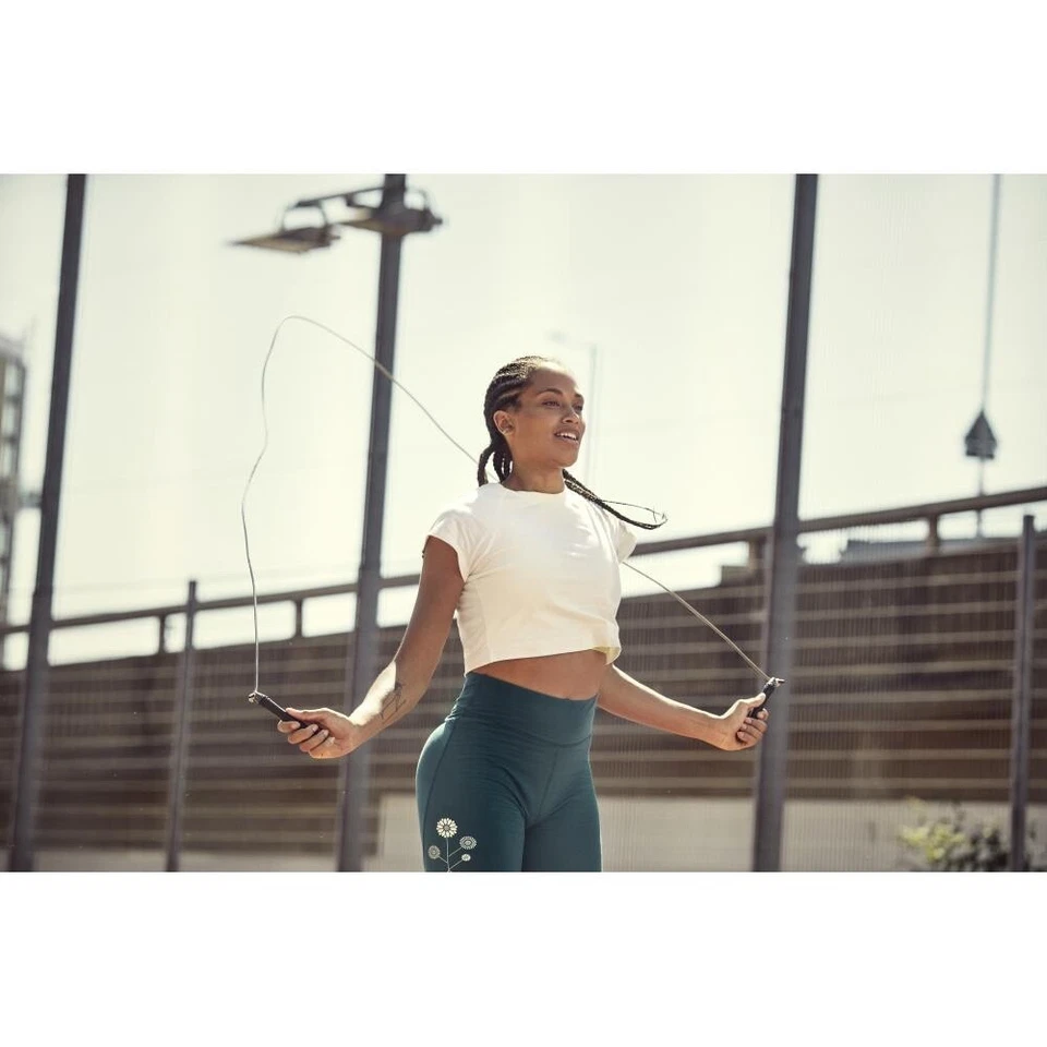 Adidas Weighted Skipping Rope Speed Jump Handles 2 Interchangeable Ropes w/ Bag - Image 3 of 4