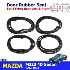 Door Rubber Seal Weatherstrip Set 4 Fits Mazda 323 4d Sedan Bg Serie 1992-94 P07 Door Rubber Seal Weatherstrip Set 4 Fits Mazda 323 4d Sedan Bg Serie 1992-94 P07