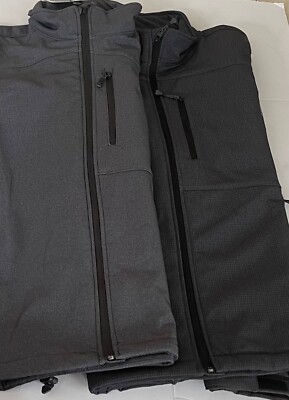 ZX Zeroxposur Men's Jacket Soft Shell Fleece Lined Full Zip Polo