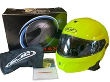 HJC Sy-Max III Full-Face Motorcycle Helmet Hi-Vis Yellow Adult Small W/Sunshield