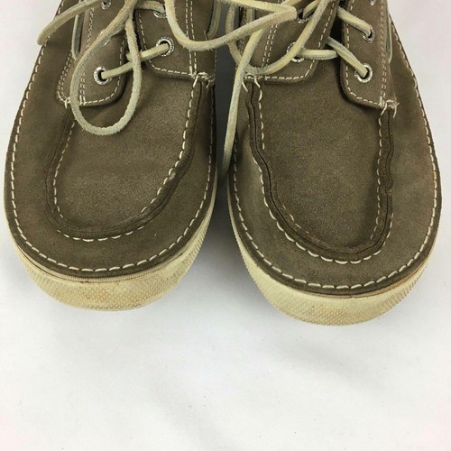 Sperry Topsider Brown Suede 3 Eye Moc Apron Toe Boat Shoes Mens 10.5 M Casual - Bild 2 von 8