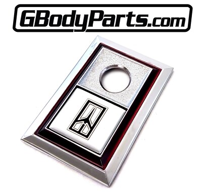 cutlass様オーダー 81-88 Olds Cutlass Rocket Trunk Lock Bezel Emblem METAL NEW Repro