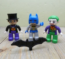 Lego Duplo Batman Joker & Penguin Lot of Figures Preowned From 10823 & 10544