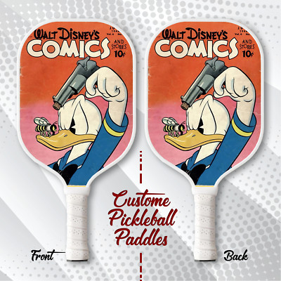 Donald Duck Pickleball Paddle Disney Gift Custom Game Paddle for Cartoon Fans