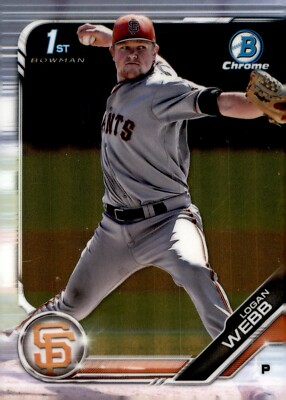 #ad #ad 2019 Bowman Chrome Prospects Logan Webb #BCP 79 RC $1.66