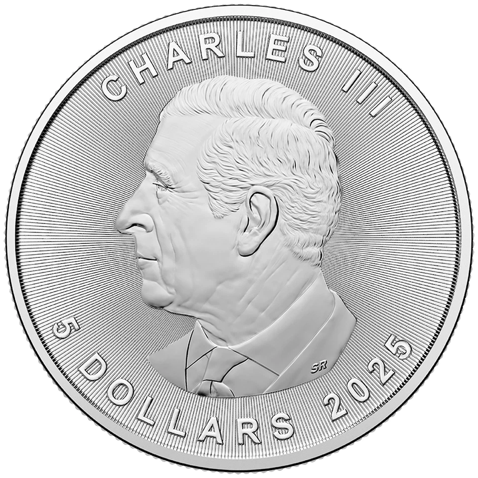 Silbermünze Maple Leaf 2025 - Kanada - Anlagemünze - 1 Oz ST - Bild 2 von 2