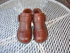 BORN Women's Brown Leather "Marlo" Clog Size 8