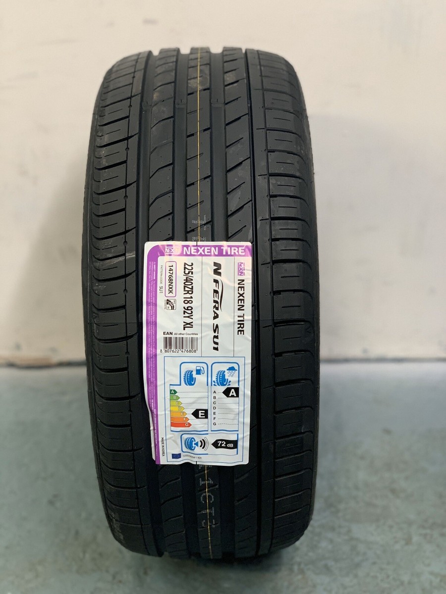 225/45R18 ① 1 x 225/40 ZR18 Nexen Tire Nfera SU1 92Y XL 225 40 18 (2254018