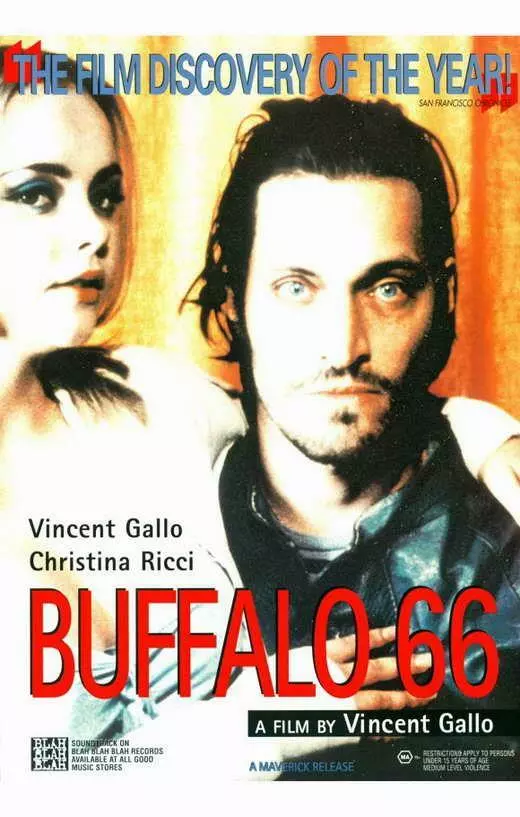 BUFFALO 66 Movie POSTER 11 x 17 Vincent Gallo, Christina Ricci, B