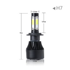 2x H4 H7 H11 LED Headlight COB Canbus Error Free 6500K Bulbs White 72W 9000LM