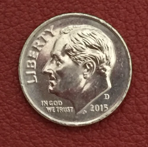 2015 D  Roosevelt Dime - Actual coin - Free shipping.