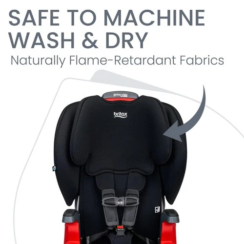 Britax Grow With You ClickTight Booster Car Seat Black Contour Safe Wash Fabric! - Picture 6 of 10