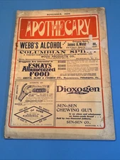 The Apothecary Magazine, New England Druggist 1904 drugstore, soda fountain vtg