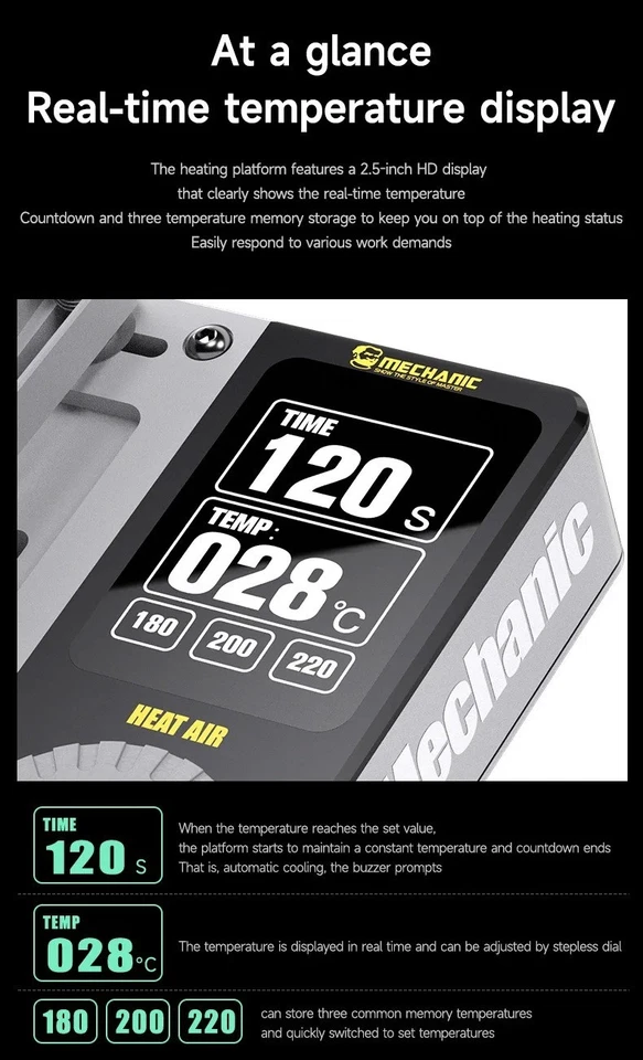 iPhone Motherboard PreHeater HotPlate Mechanic Heat Air AIO Apple X-15 Series UK - Image 4 of 4