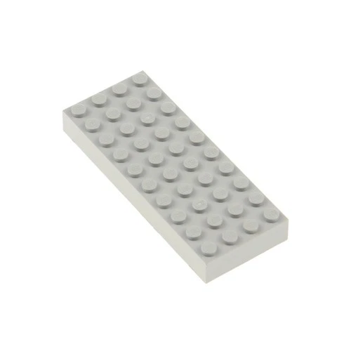 1x Lego Building Brick Plate 4x10 Vintage Light Grey Thick Basic Base Plate 4109722 6212