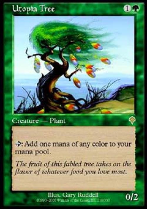 MTG English Utopia Tree NM Normal Invasion