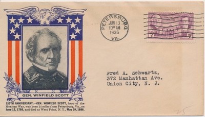 General Winfield Scott 150th Anniversary Petersburg Virginia 6/13/1936