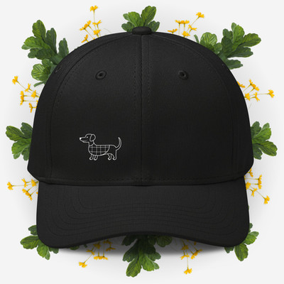 Embroidered Dachshund Wiener Dog adidas CLIMACOOL Baseball Hat Cap