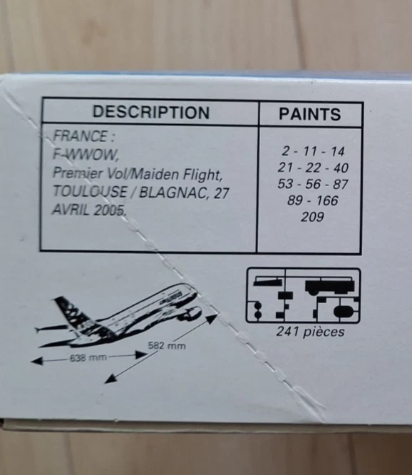 Heller 80438 AIRBUS A 380 Jet Aereo Düsen 1:125 # Sigillato In OVP - Immagine 2 di 4